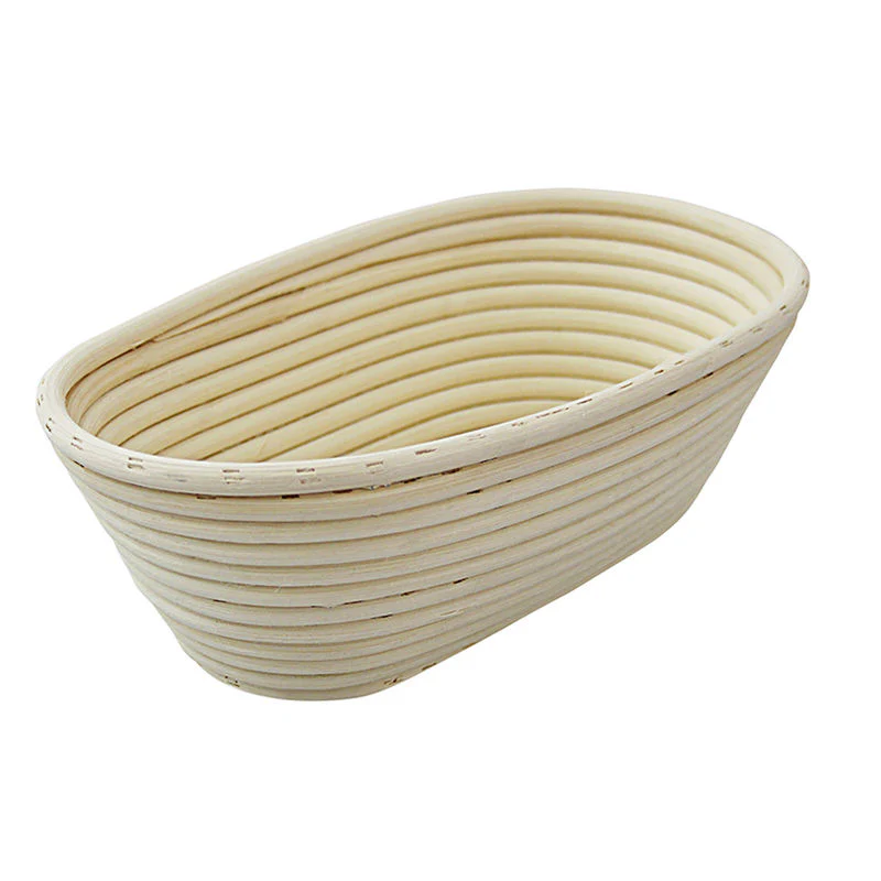 BREAD PROOFING BASKET WOODEN OVAL 500G (#202686)